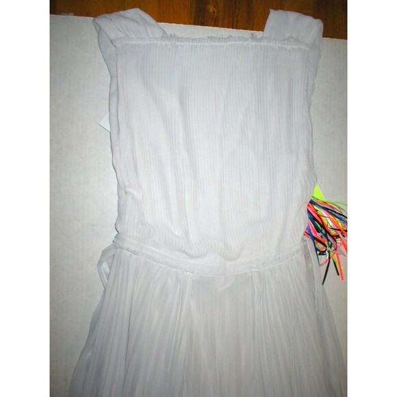 New Womens 8 NWT MSGM Dress Evening Gown Pale Light Gray Italy 44 Long Designer - Picture 5 of 8